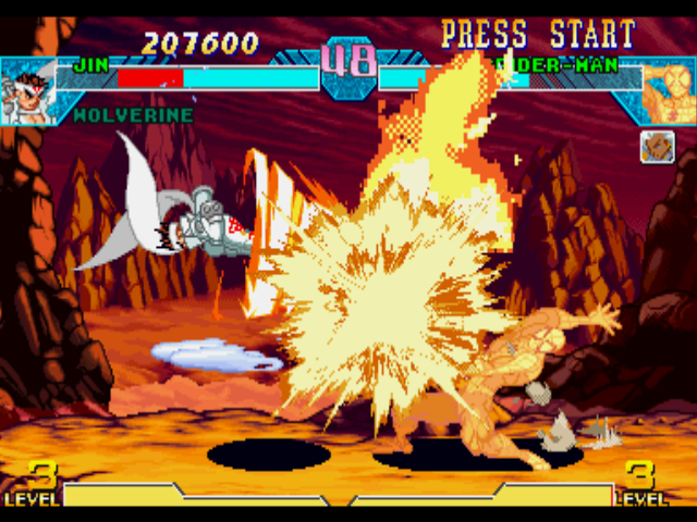 Marvel vs. Capcom Clash of Super Heroes screenshot 5 for Playstation
